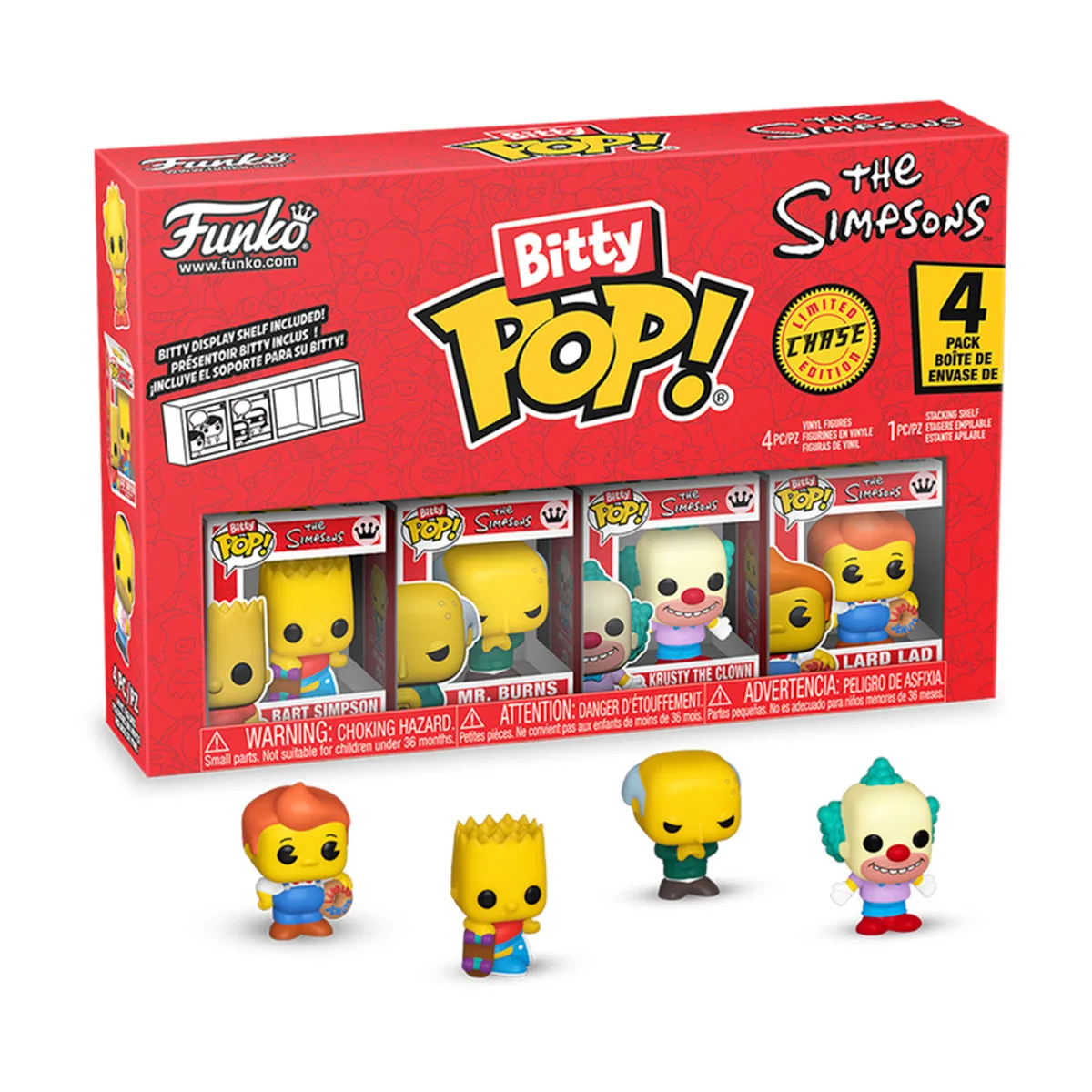 Набір ігрових фігурок Funko Барт вініл 2,5 см 4 фігурки в асортименті
