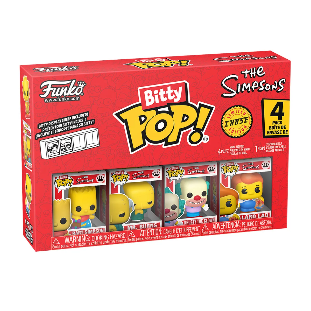 Набір ігрових фігурок Funko Барт вініл 2,5 см 4 фігурки в асортименті