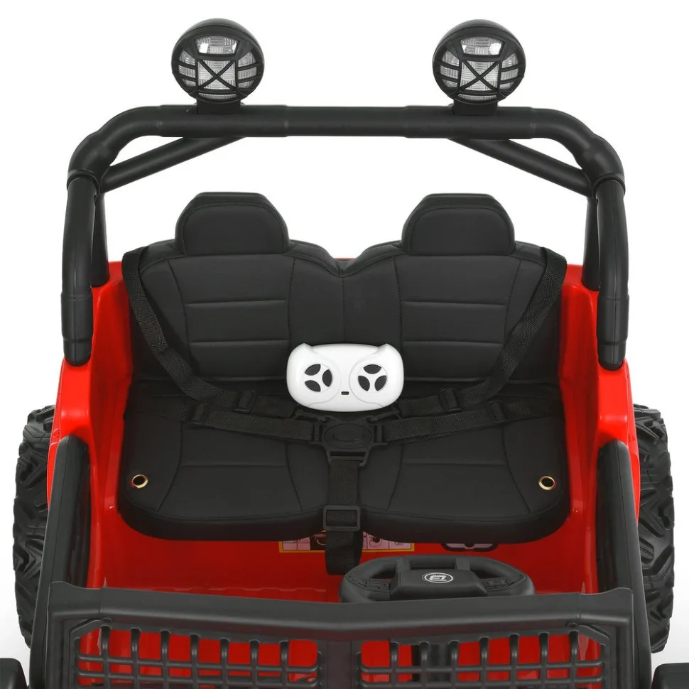 Дитячий електромобіль Bambi Racer екокожа 110 см Червоний
