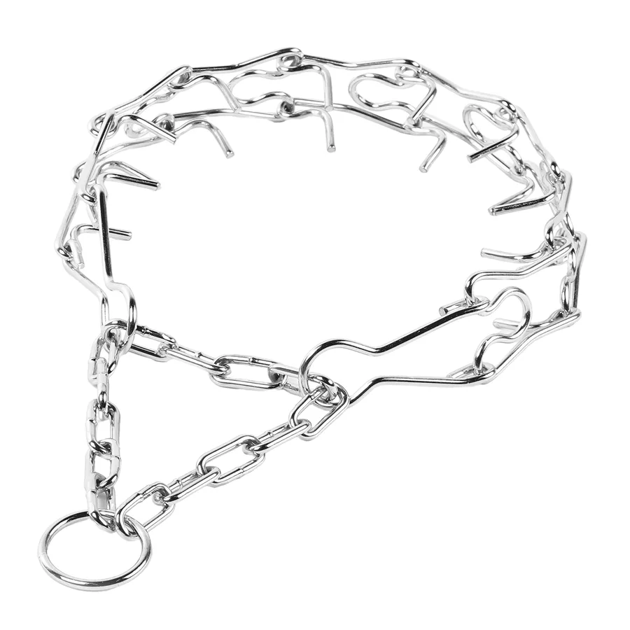 Нашийник суворий хромований металевий S 20x48 см для собак COLLAR