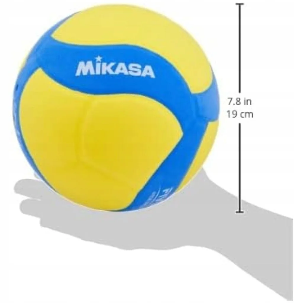 М'яч волейбольний Mikasa EVA розмір 4 жовто-синій для дітей до 12 років