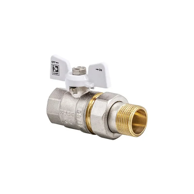 Кран шаровый KOER латунь 1/2" белый