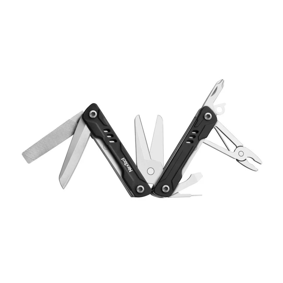 Мультитул NexTool сталь 420J2 67,5х27х17,5 мм 10 функцій чорний