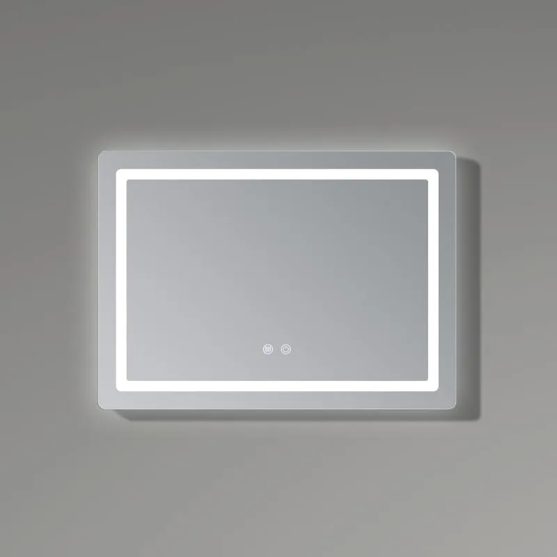 Дзеркало Qtap Mideya 700х500 мм LED підсвічування антизапотівання сенсорне алюміній