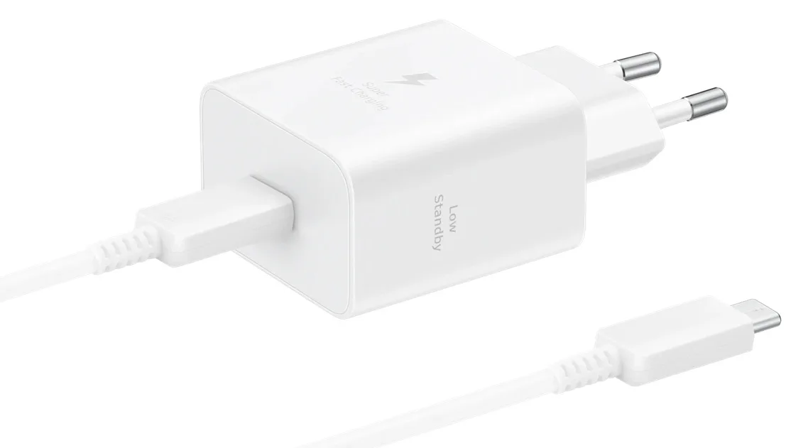 Мережевий зарядний пристрій Samsung 45 Вт USB Type-C 1 порт Білий
