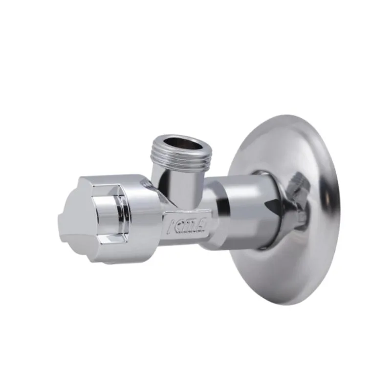 Кран приладовий ICMA 519 кутовий 1/2"x3/8" латунь хромований