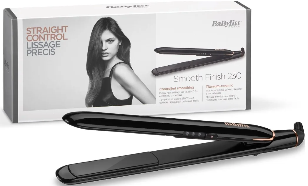 Випрямляч BaByliss кераміка 41Вт 180-230°C чорний 3 температури