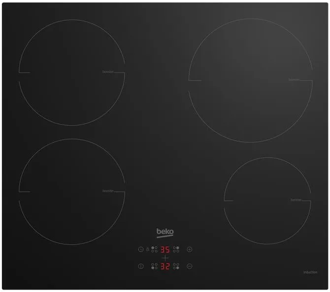 Індукційна варильна панель Beko, 60 см, чорного кольору.