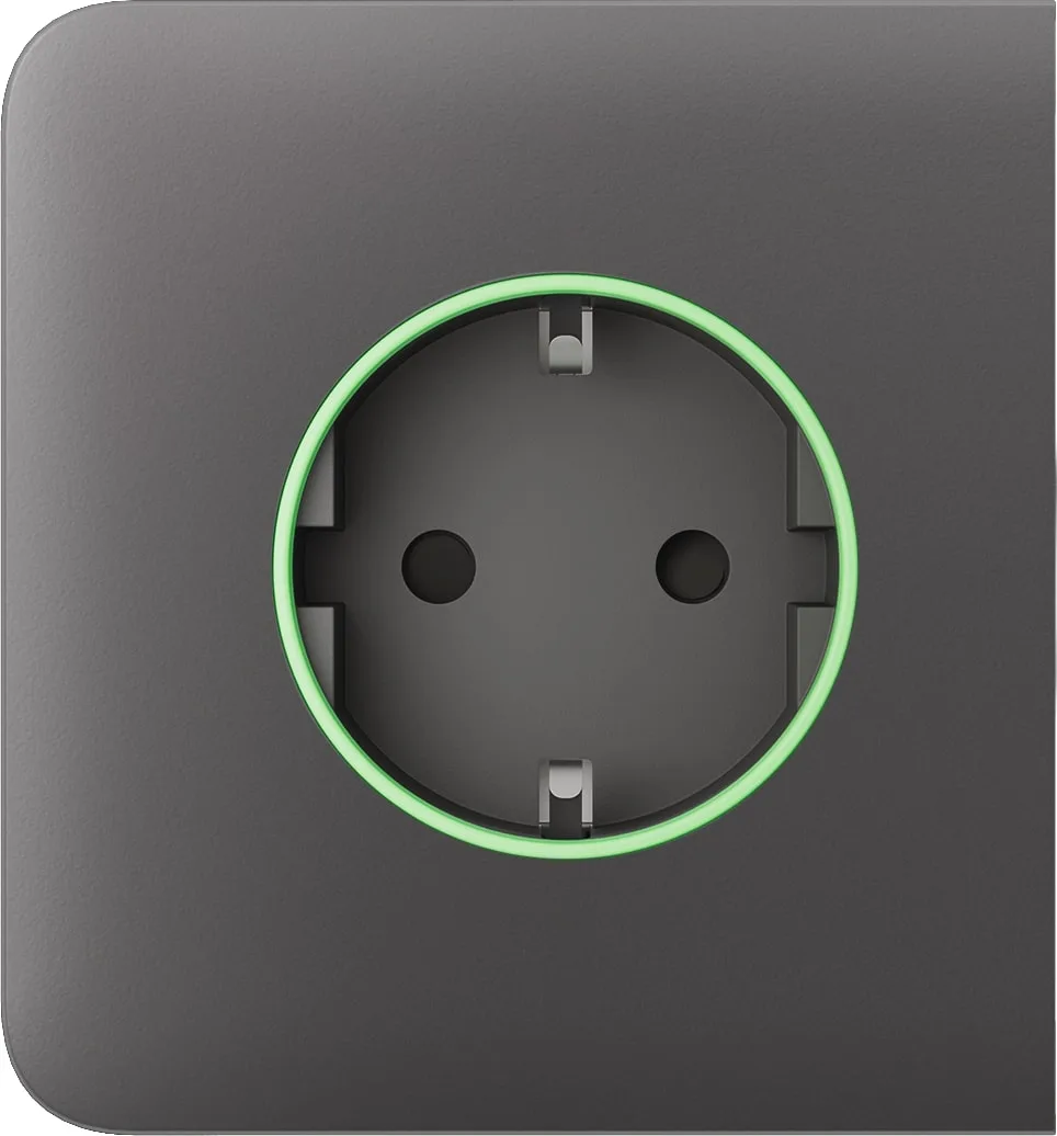 Бічна панель для вбудованої розетки Ajax SideCover for Outlet smart, Jeweler, бездротова, grey