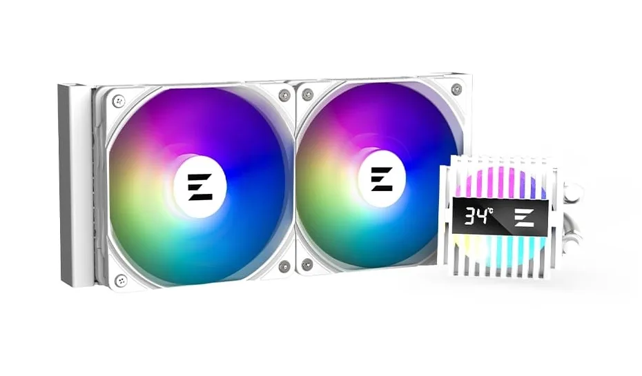 Система рідинного оxолодження  Zalman Alpha 2 A24 ARGB, LGA1851, 1700, 1200, 115x, AM5, AM4, TDP 320W, білий