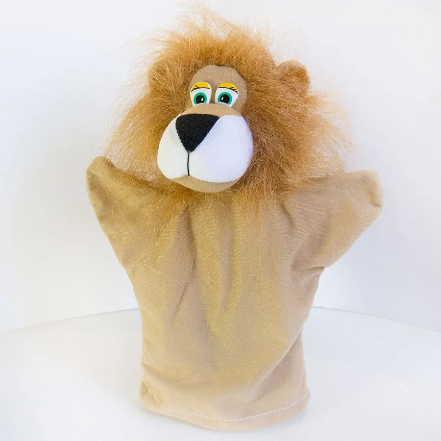 Ляльковий театр велюр 31 см Лев гіпоалергенний