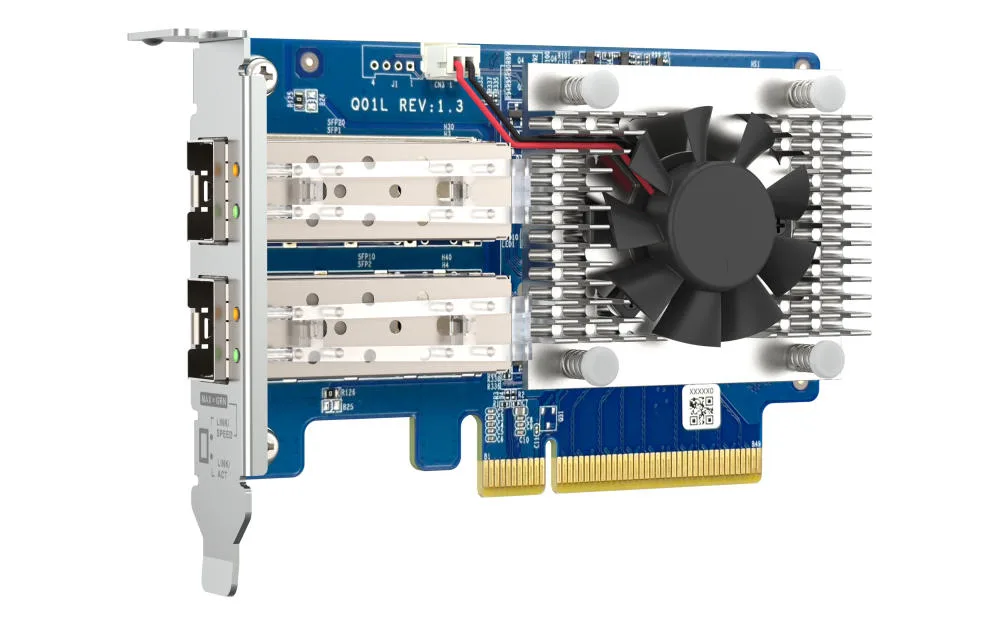 Сетевая карта QNAP Dual-port SFP+ 10GbE Gen3 x8 (Broadcom BCM57412)