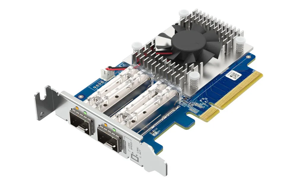 Сетевая карта QNAP Dual-port SFP+ 10GbE Gen3 x8 (Broadcom BCM57412)