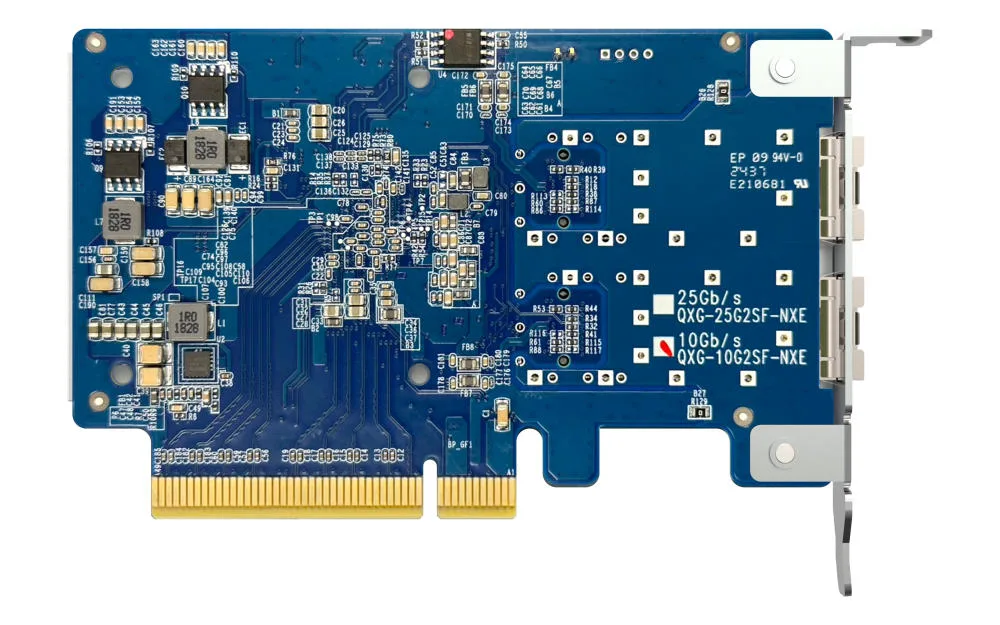 Сетевая карта QNAP Dual-port SFP+ 10GbE Gen3 x8 (Broadcom BCM57412)