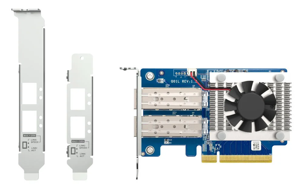 Сетевая карта QNAP Dual-port SFP+ 10GbE Gen3 x8 (Broadcom BCM57412)