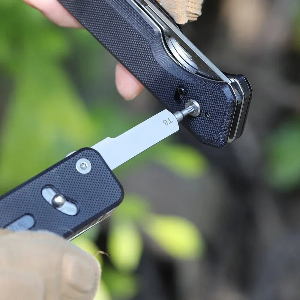 Змінний інструмент ключ Torx T8 DIN 1.4116 4,2х56,8х12,7 мм Сріблястий