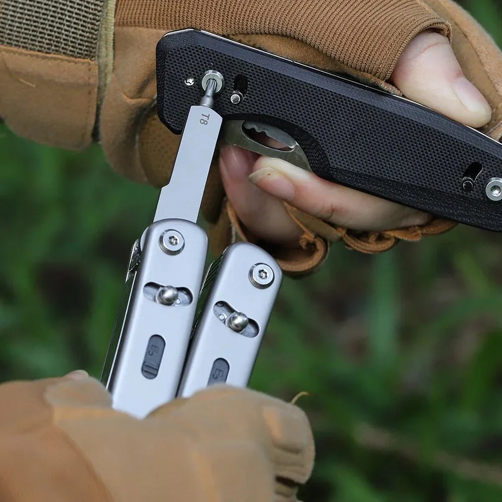 Змінний інструмент ключ Torx T8 DIN 1.4116 4,2х56,8х12,7 мм Сріблястий