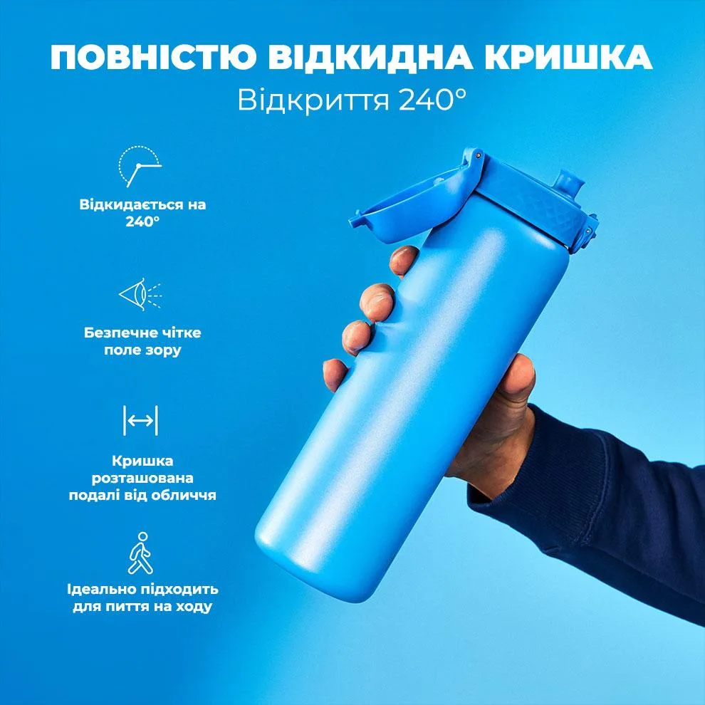 Бутылка для воды ION8 нержавеющая сталь 920 мл синяя вакуумная изоляция