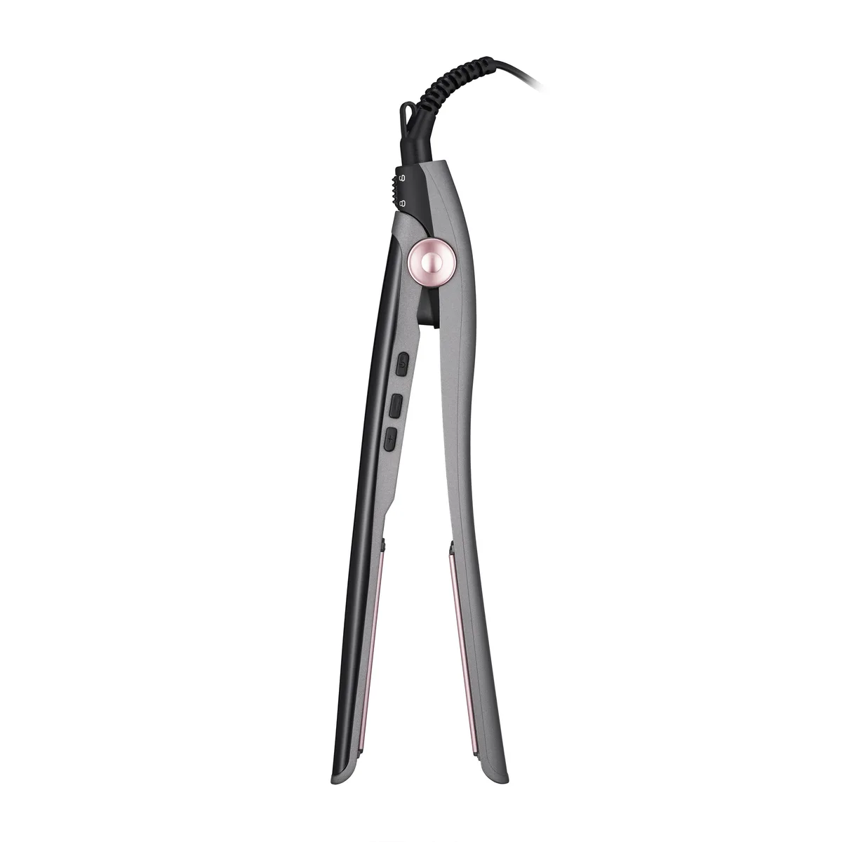 Выпрямитель ARDESTO Pink Elegance, 32Вт, 110-200°C, керамическое покрытие, серый с розовыми акцентами