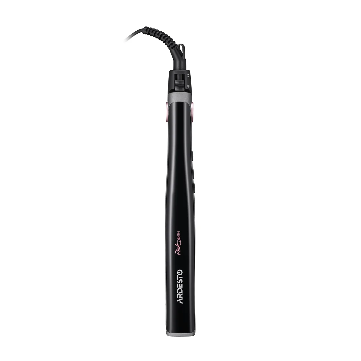 Выпрямитель ARDESTO Pink Elegance, 32Вт, 110-200°C, керамическое покрытие, серый с розовыми акцентами