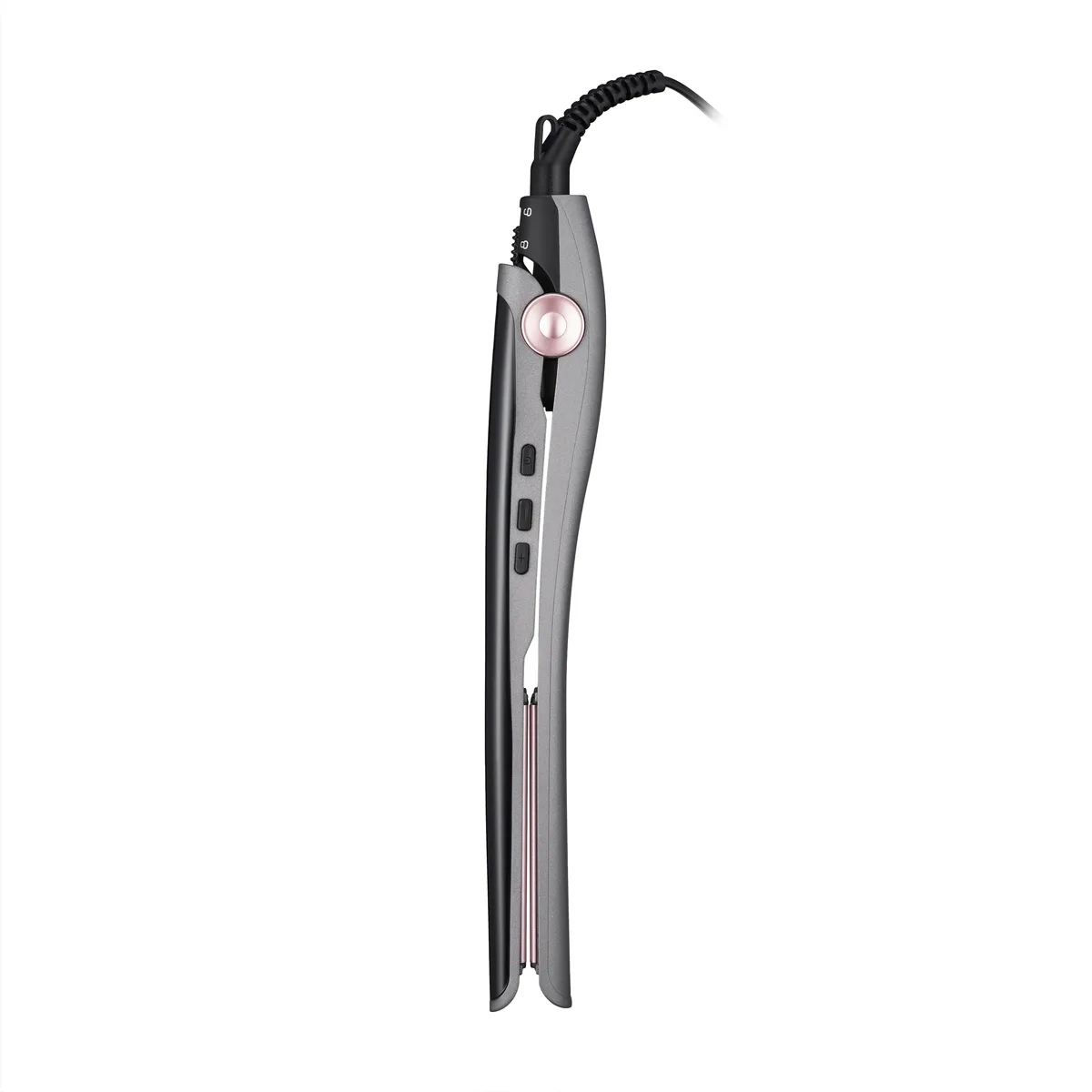Выпрямитель ARDESTO Pink Elegance, 32Вт, 110-200°C, керамическое покрытие, серый с розовыми акцентами