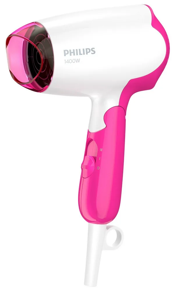 Фен Philips компактний 1400 Вт 22х11,4х7,7 см рожевий/білий
