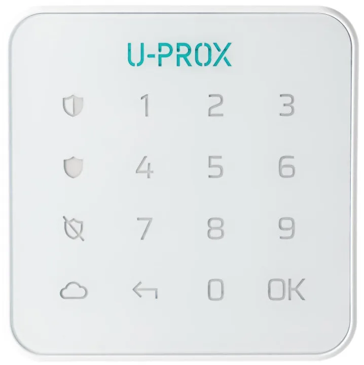 Бездротова сенсорна клавіатура U-Prox Keypad G1 White, 1 група, бездротовий, білий