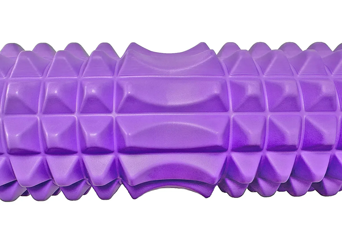 Масажний ролик EasyFit EVA 45 см Фіолетовий