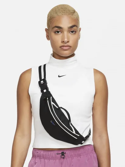 Сумка на пояс NIKE поліестер S чорний 28х8х13 см