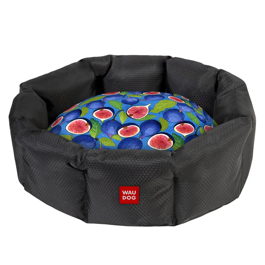 Лежанка для собак WAUDOG Relax L 59x49x20 см поліестер Інжир