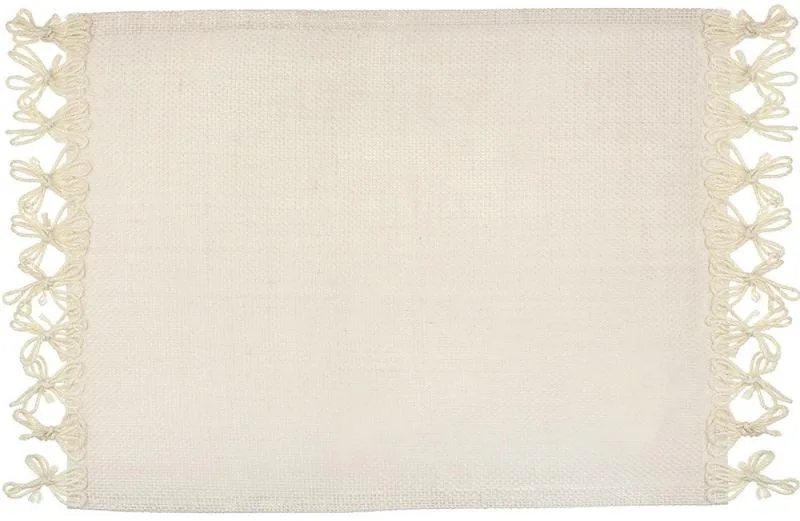Набір 6 лляних підтарільників BonaDi 30х45 см Natural Beige