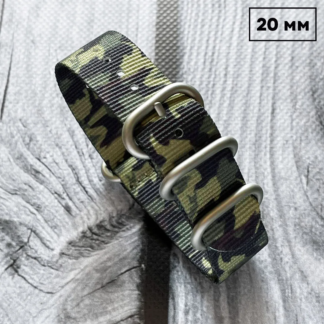 Ремінець Modfit NATO нейлоновий 20 мм камуфляжний A Tacs