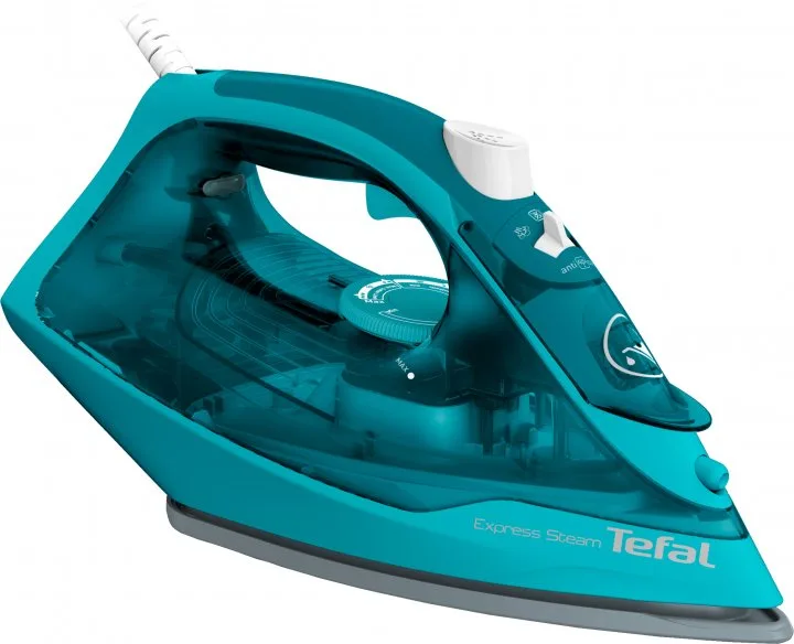 Праска з подачею пари Tefal Керамічна 2500 Вт Бірюзова 15х30х13 см