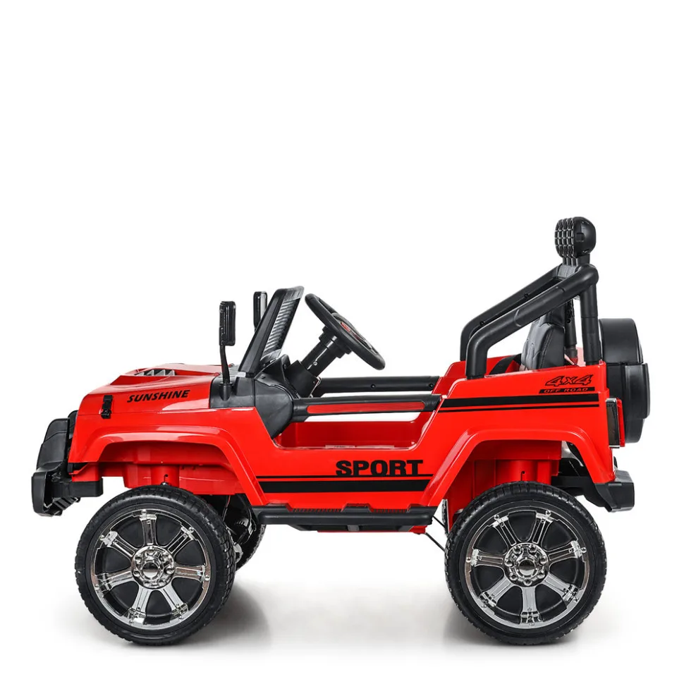 Дитячий електромобіль Bambi Racer шкіра до 30 кг 122х67х79 см коричневий