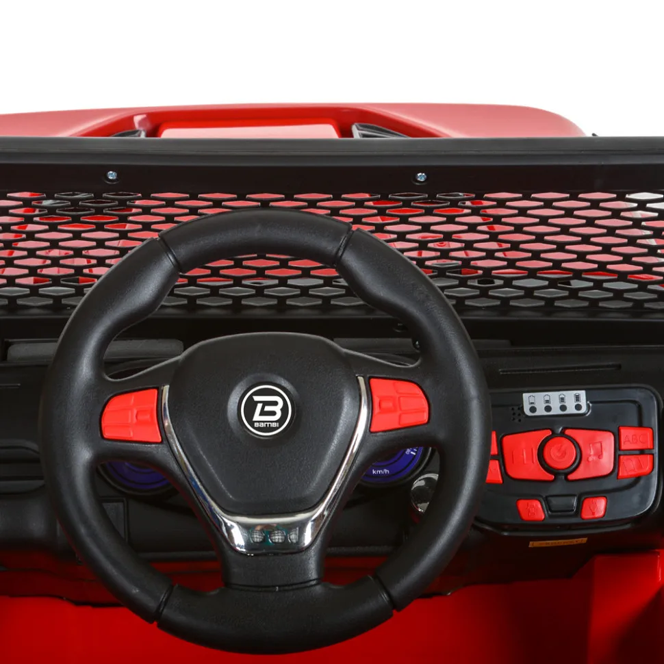 Дитячий електромобіль Bambi Racer шкіра до 30 кг 122х67х79 см коричневий