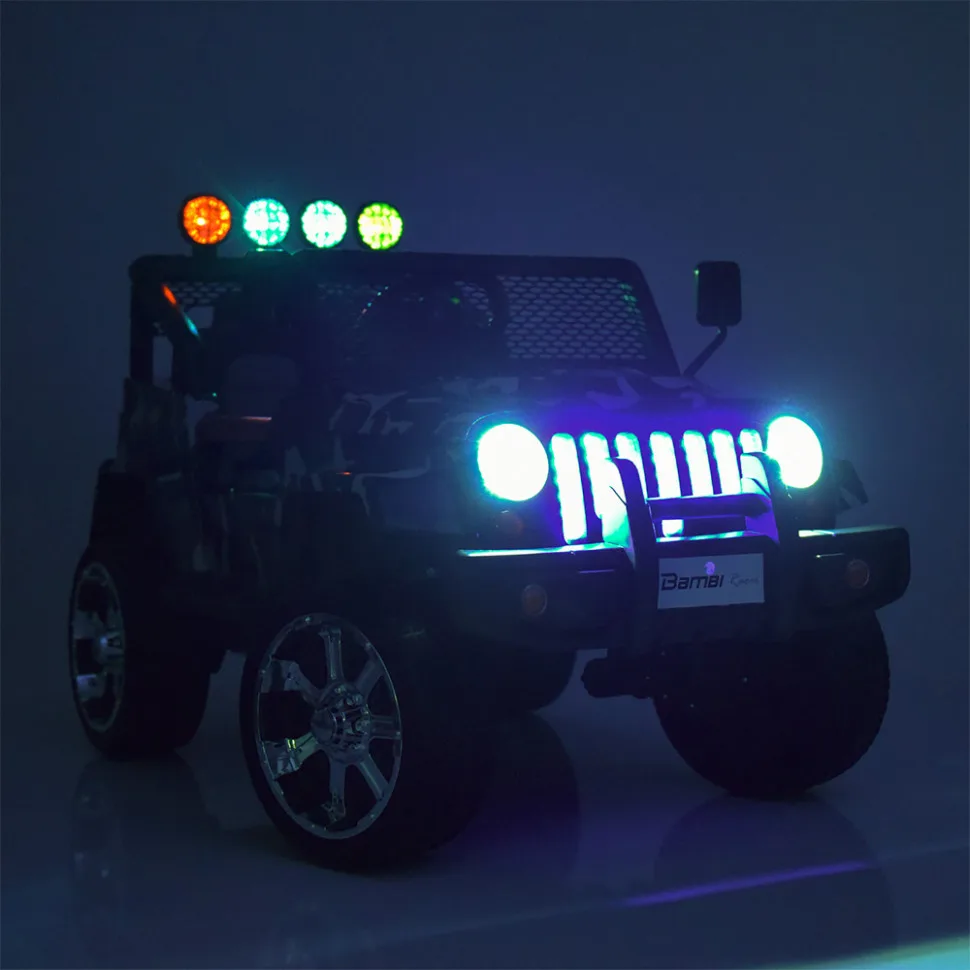 Дитячий електромобіль Bambi Racer шкіра до 30 кг 122х67х79 см коричневий