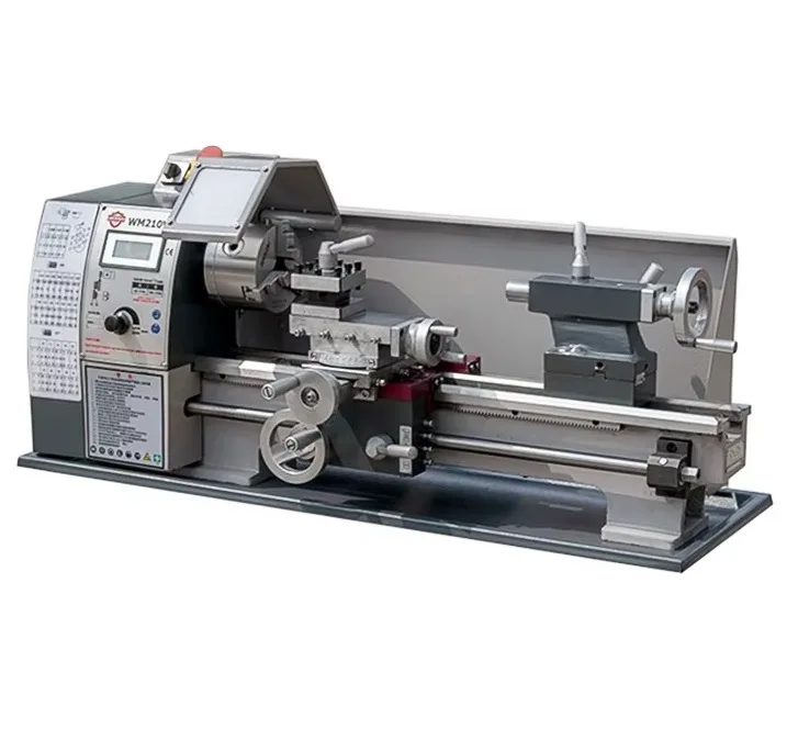 Токарно-гвинторізний верстат 900 Вт Метал 210 мм Сірий