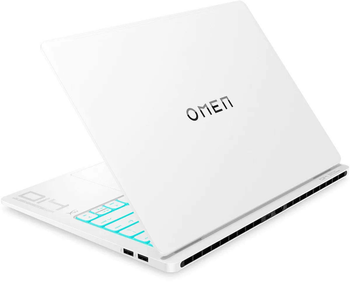 Ноутбук HP OMEN Transcend 14-fb1006ua 14" 3K OLED, Intel U7-255H, 32GB, F1TB, NVD5060-8, Win11, білий