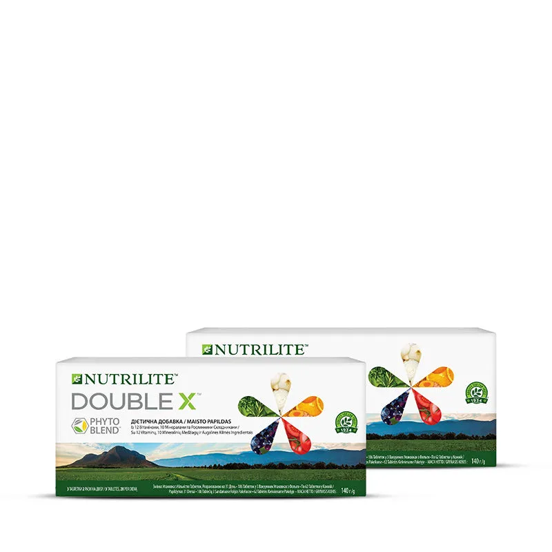 Nutrilite™ Double X™ Сменная упаковка 372 таб. на 62 дня Амвей