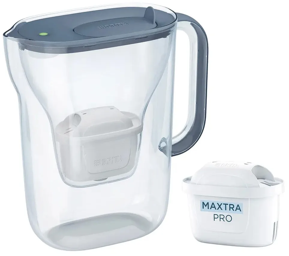 Фільтр-глечик Brita 2,4л сіро-блакитний з картриджем MAXTRA PRO