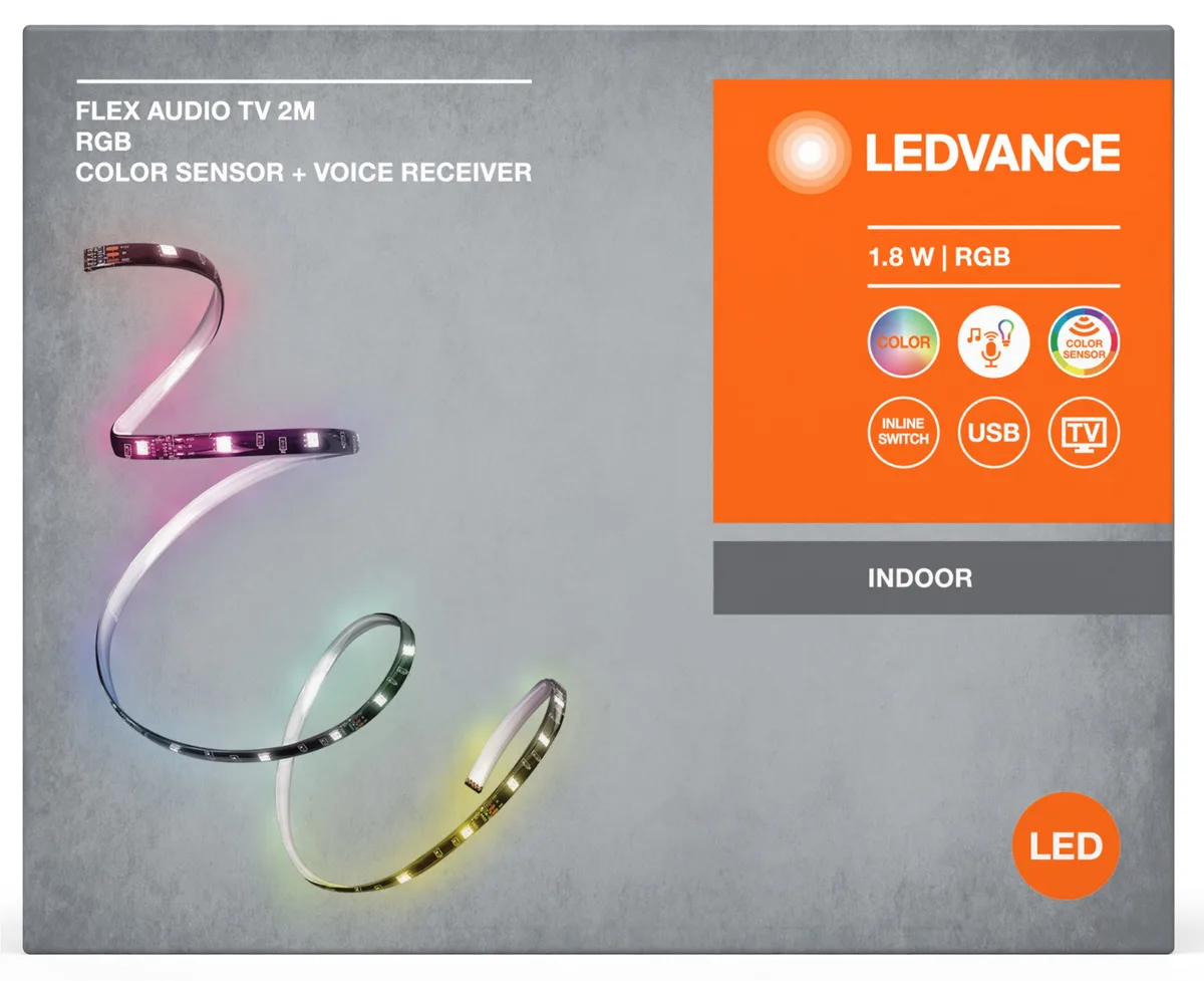 Стрічка світлодіодна LEDVANCE FLEX AUDIO TV 1,8W, 2M RGB COLORSEN USB