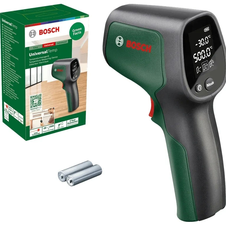 Безконтактний пірометр Bosch UniversalTem -30...+500°С, вага 0.22 кг