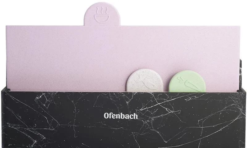 Набір роздільних дощок Ofenbach пластик 28х18х0,5 см м'ятний блакитний рожевий бежевий
