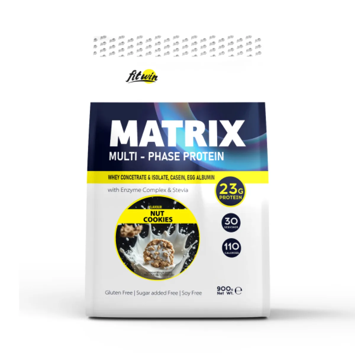 Протеїновий комплекс FitWin Matrix 900 г Концентрат сироваткового білка Ванільний смак