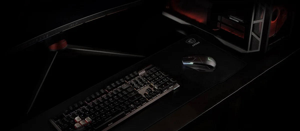 Ігрова поверхня MSI матеріал 900x400 чорний 3 мм