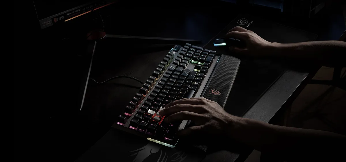 Ігрова поверхня MSI матеріал 900x400 чорний 3 мм