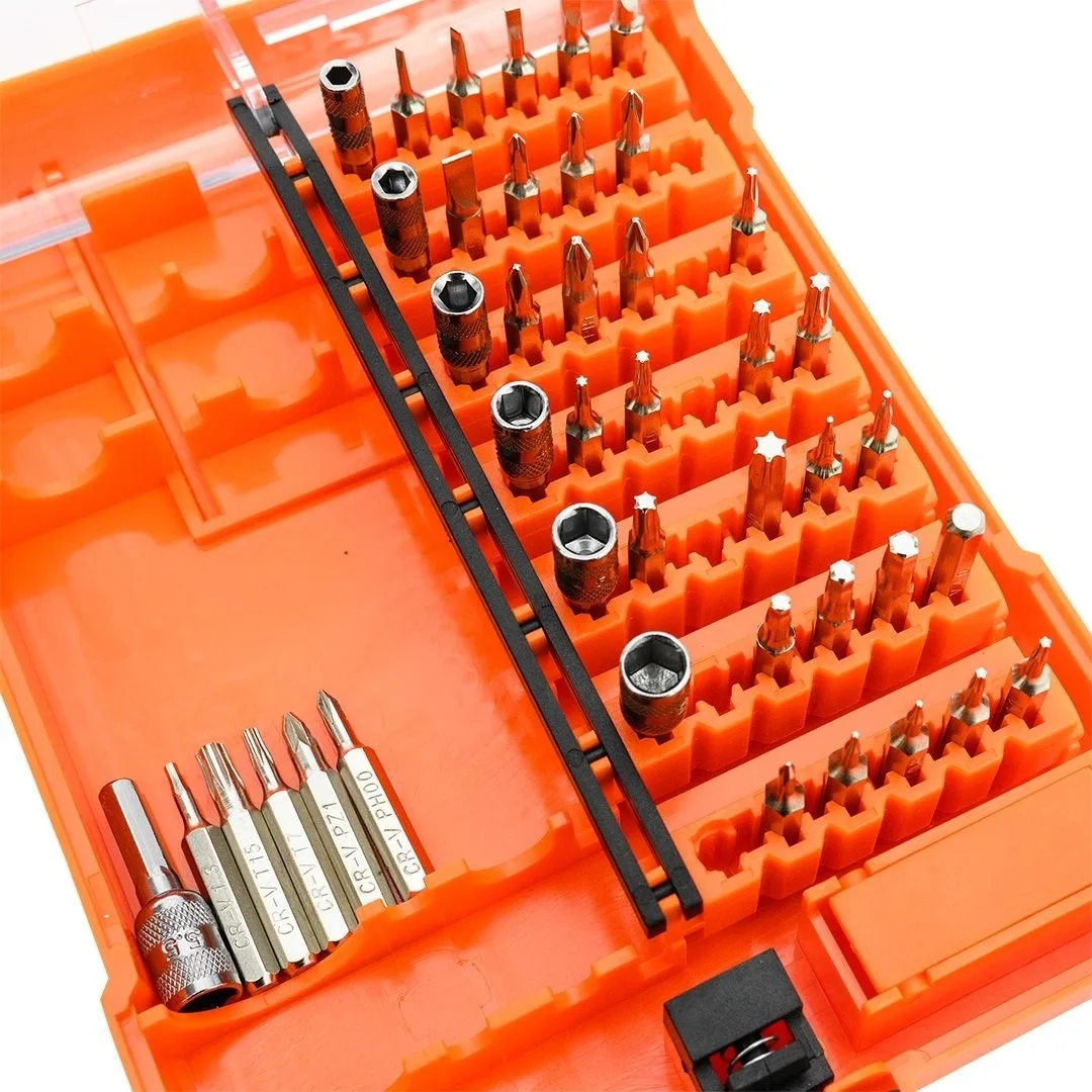 Биты Neo Tools CrV 1/4 набор 45 шт пластиковый кейс с магнитным держателем