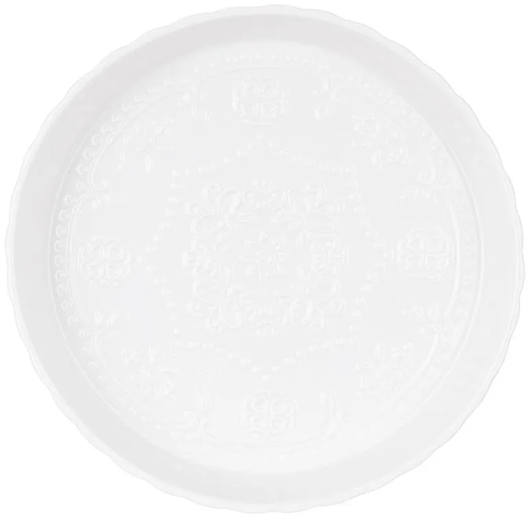 Форма для випікання BonaDi White-Lace порцелянова 26 см біла
