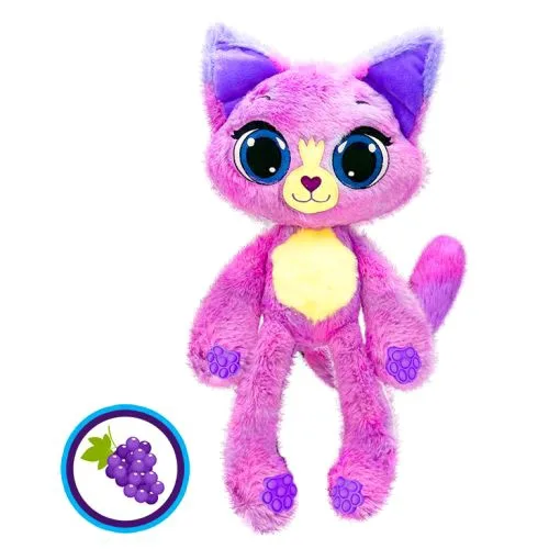 М'яка іграшка Bubble Pops Виноградний котенок 20 см для дітей з ароматом