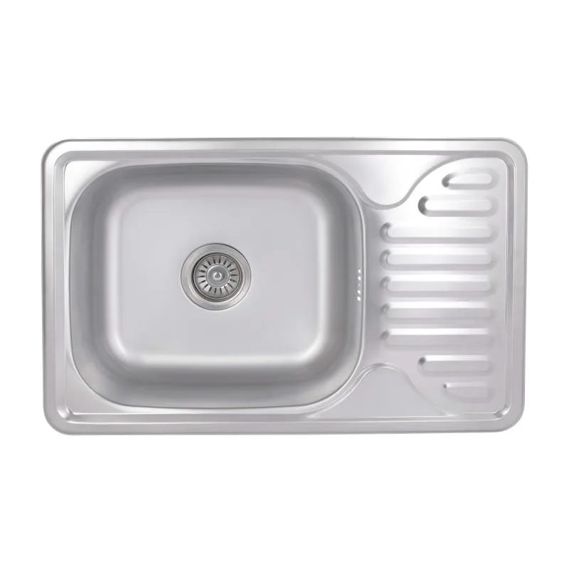 Кухонна мийка Brinex 6642 Прямокутна 690х440х520 мм Нержавіюча сталь Satin